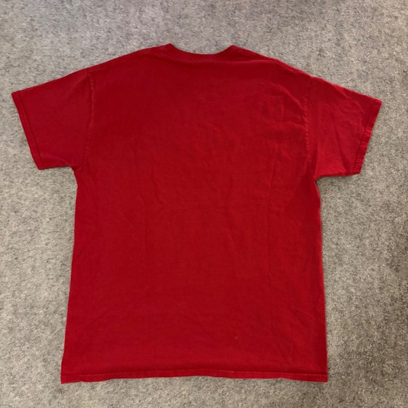 Y2K Indiana Basketball Sports Collegiate T Shirt Mens Medium Red Hoosiers NCAA - Picture 2 of 9